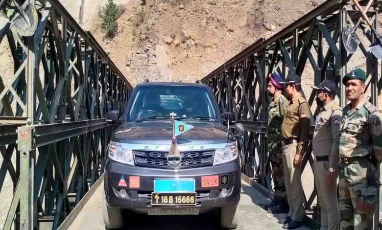 Bridge erected across Raini in record time