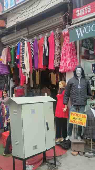 Local shopkeepers raise complaint against installation of electric boxes