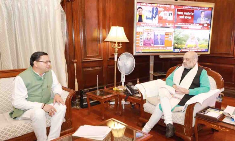 CM Dhami seeks central assistance for Joshimath disaster