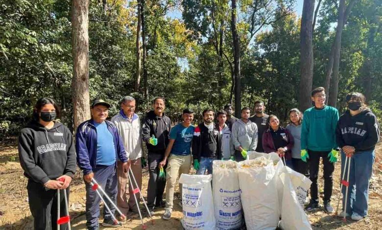 Camera installation near forest areas to prohibit garbage accumulation near forests