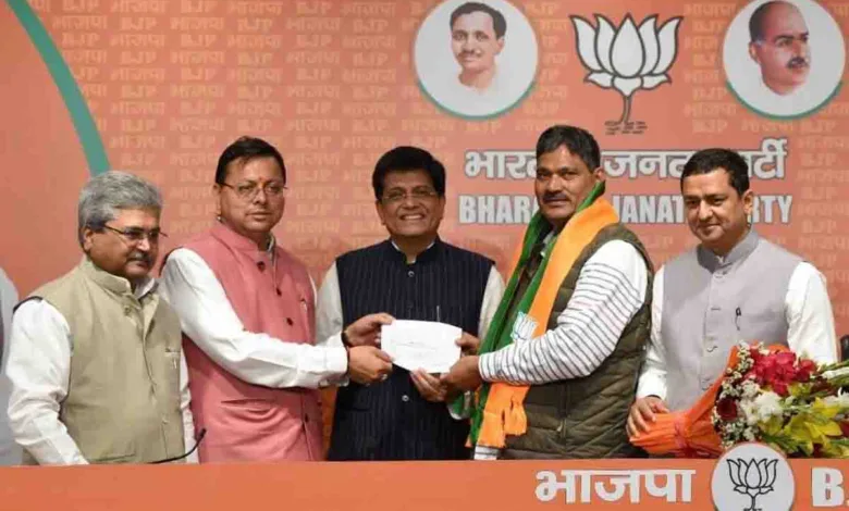 Badrinath MLA & former cabinet minister Rajendra Bhandari joins BJP