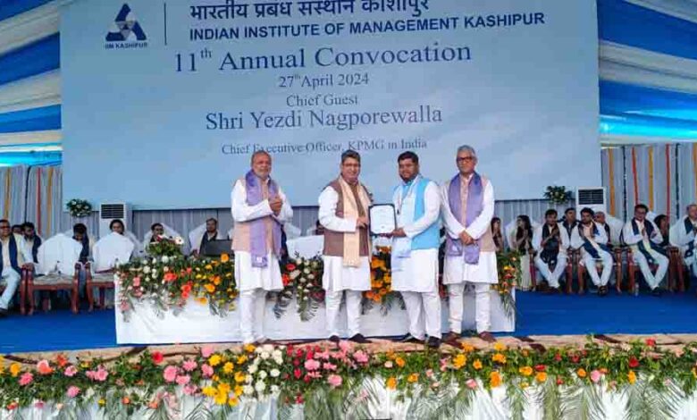 438 students receive degrees at IIM Kashipur’s 11th convocation ...