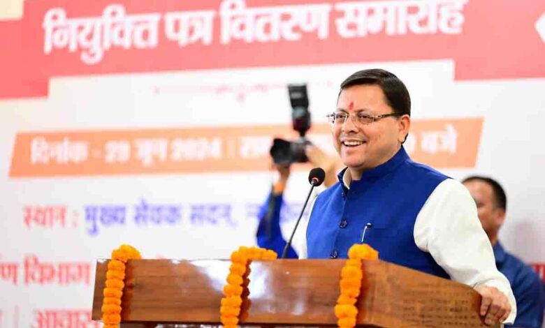 14,800 appointments made in last 3 years by USSSC & UMSSB CM Dhami