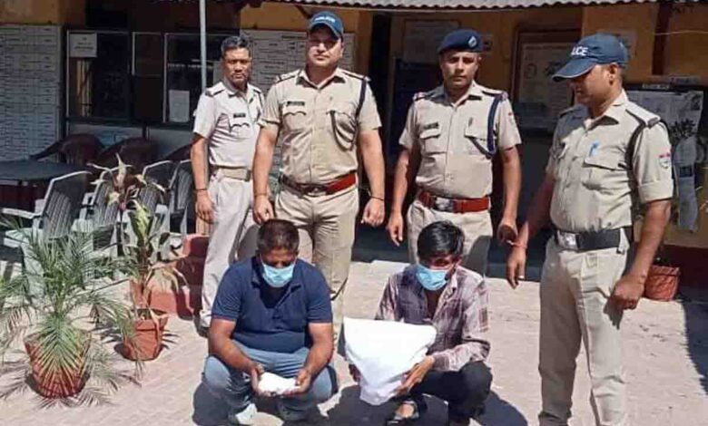 Driver and conductor arrested with 2.58 kg of Charas hidden in bus
