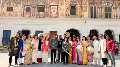 Vietnamese students receive yoga training at SGRRU