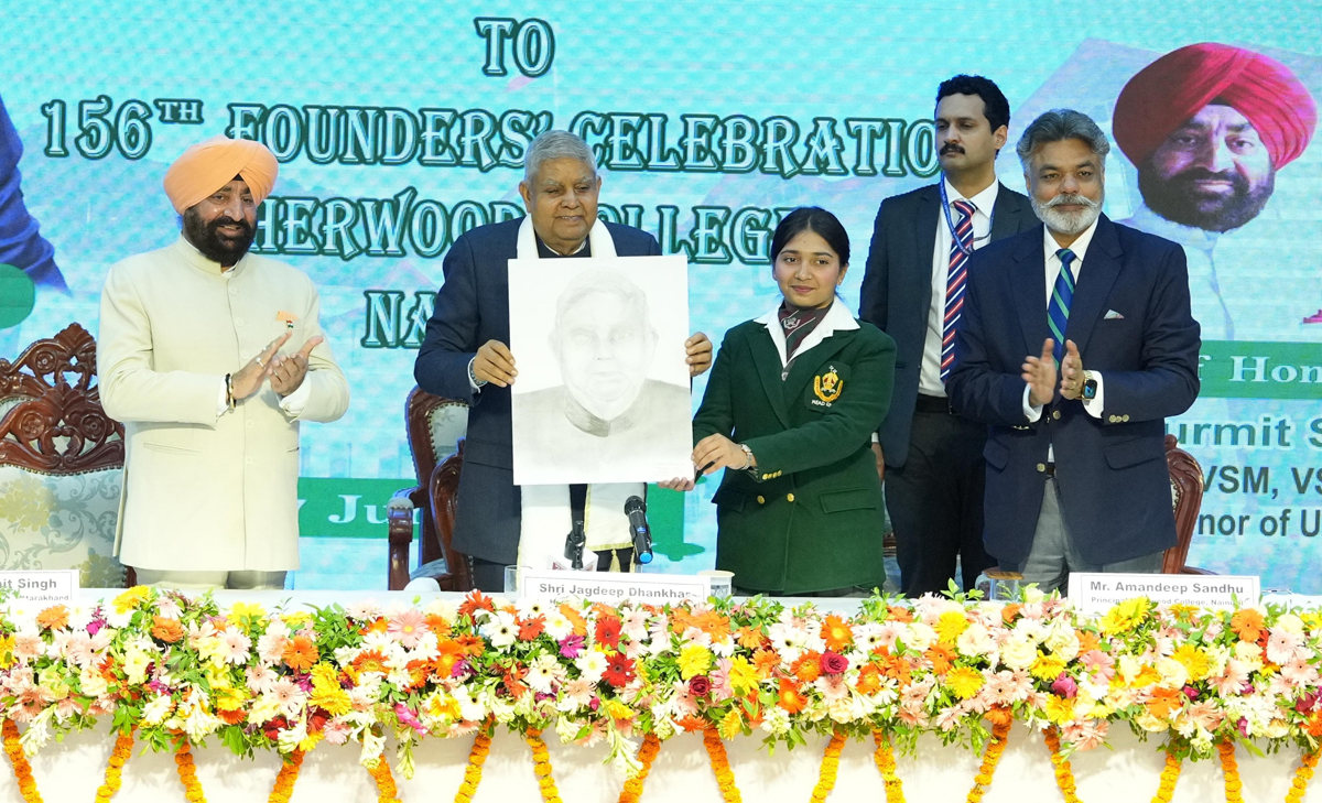 Dhankhar exhorts students to have bigger aims in life, inculcate nationalism