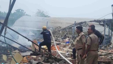 Fire breaks out at firecracker factory
