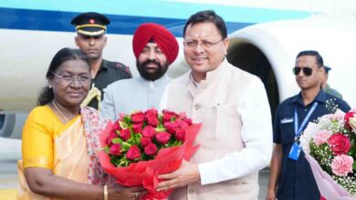 President Murmu arrives in Dehradun for three-day visit