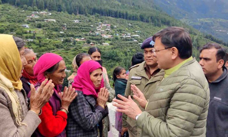 CM Dhami visits Dharali, takes stock of rescue operations