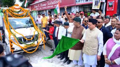 Dhami flags off Shaheed Samman Yatra II from Dehradun