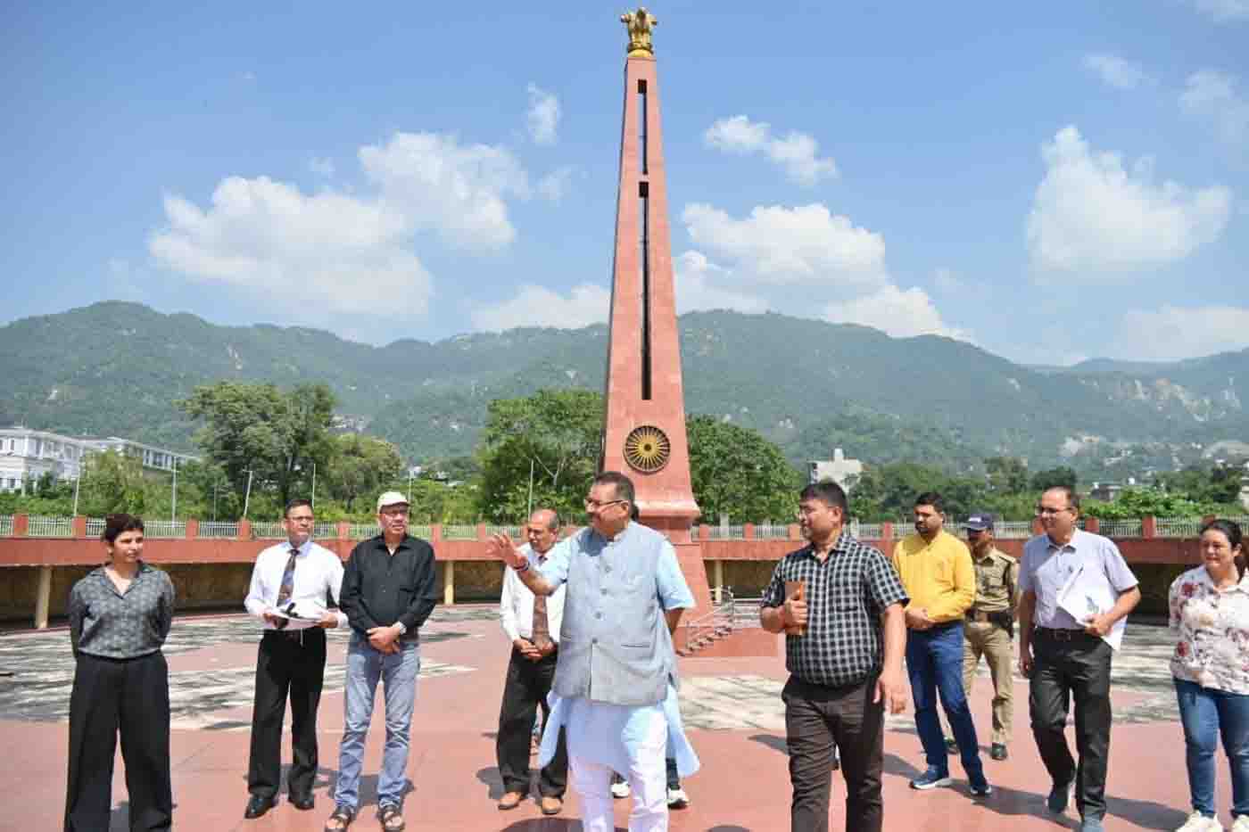 Minister inspects upcoming Sainnya Dham in Gunyal Gaon