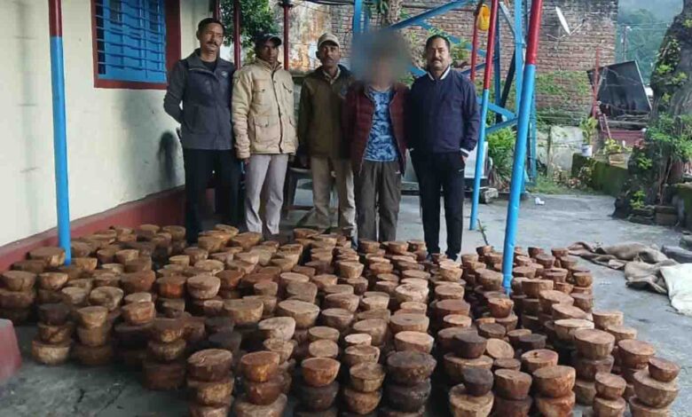 Dunda police nab 2 Kanjal wood smugglers along with 597 pieces of wood