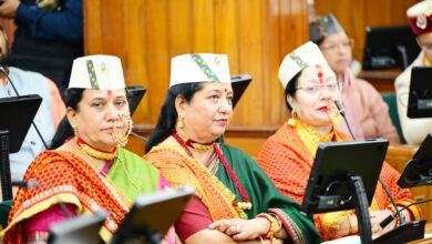 Members attract attention with traditional attires, ornaments