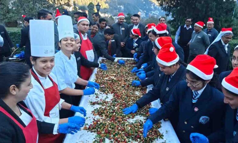 Traditional Cake Mixing ceremony celebrated at Namah Nainital