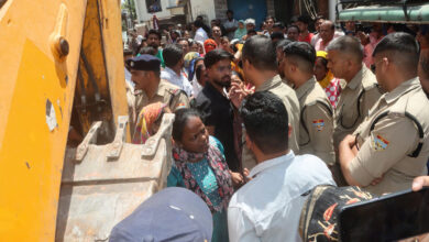 Anti-encroachment drive in flood zone halted after protest in Azad Colony