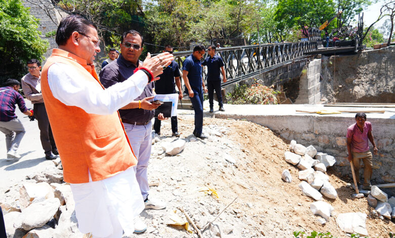 CM tells PWD to ensure timely construction of Shiv Mandir bridge on Mussoorie Road