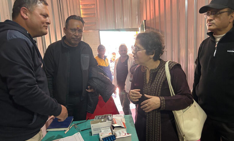 DG Health inspects facilities along Badrinath route