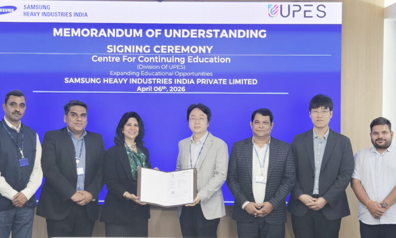UPES powers work-integrated learning at Samsung Heavy Industries India