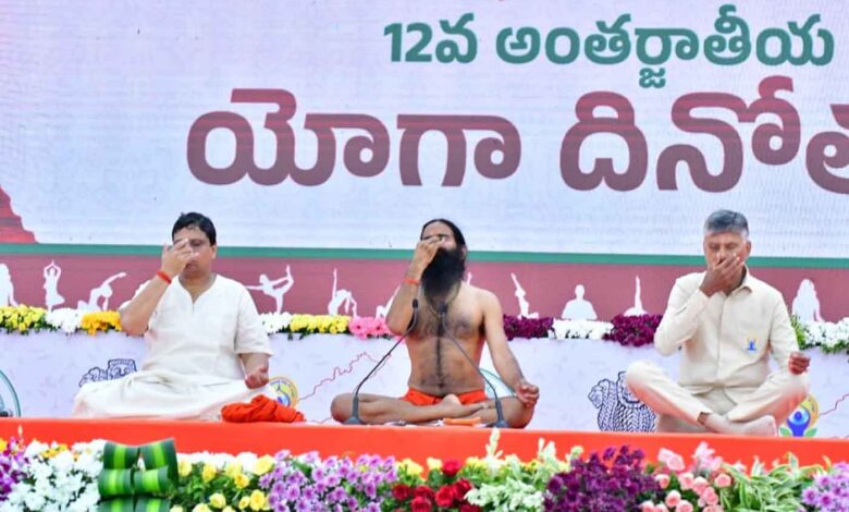 Patanjali & Andhra Govt hold International Yoga Day event at Amaravati